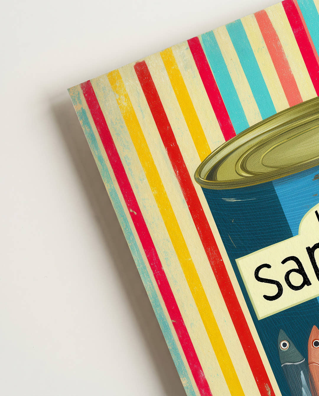 Sardines Retro Food Poster – Colorful Sardines Can