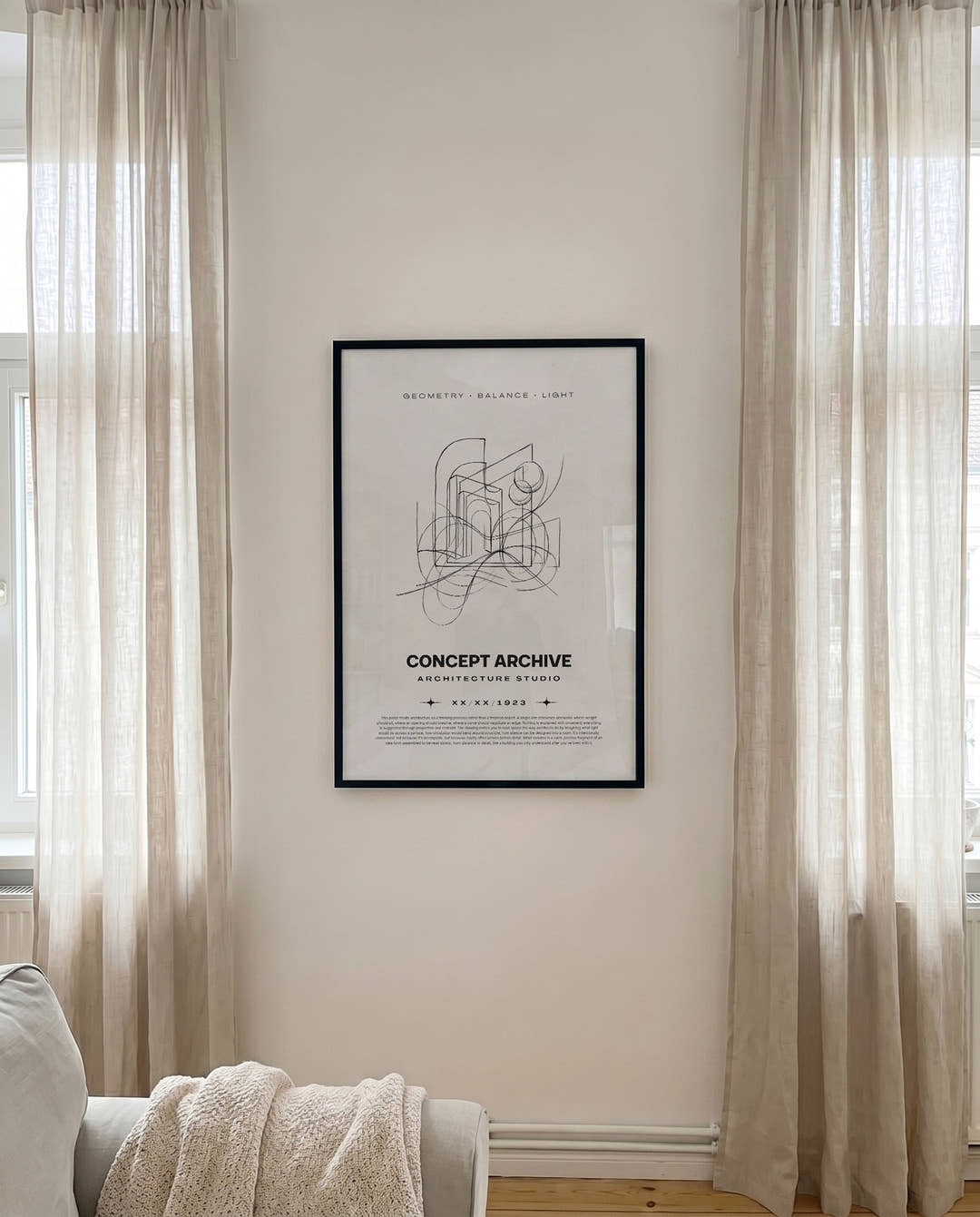 Geometrie Skizze Dekorationsposter – Concept Archive