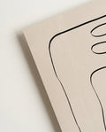 Minimalistisches Linien Gesicht Poster – Continuous Line Face