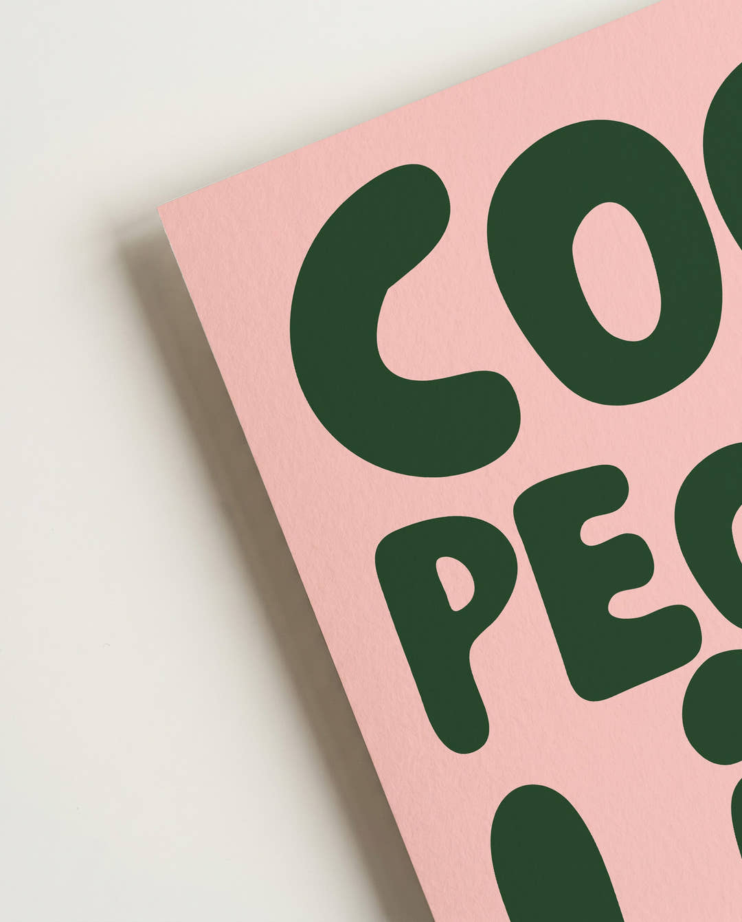 Cool people live here | Typografie Poster