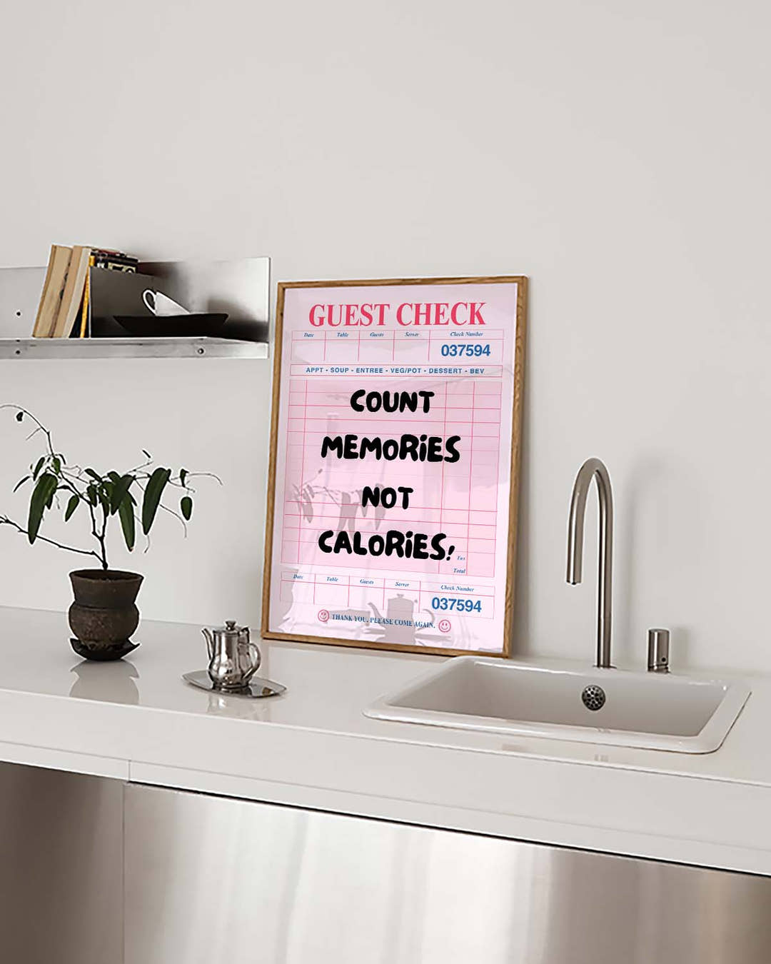 Count Memories Typografie Poster – Count Memories