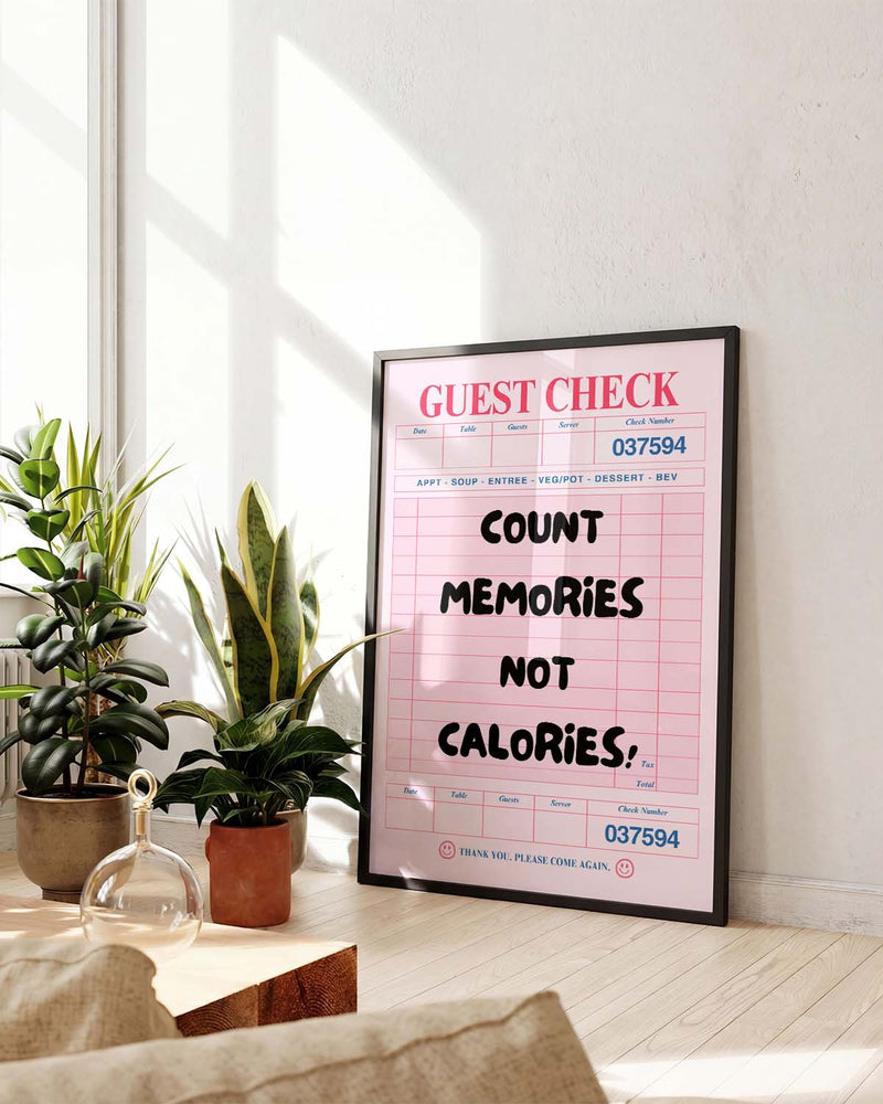 Count Memories Typografie Poster – Count Memories