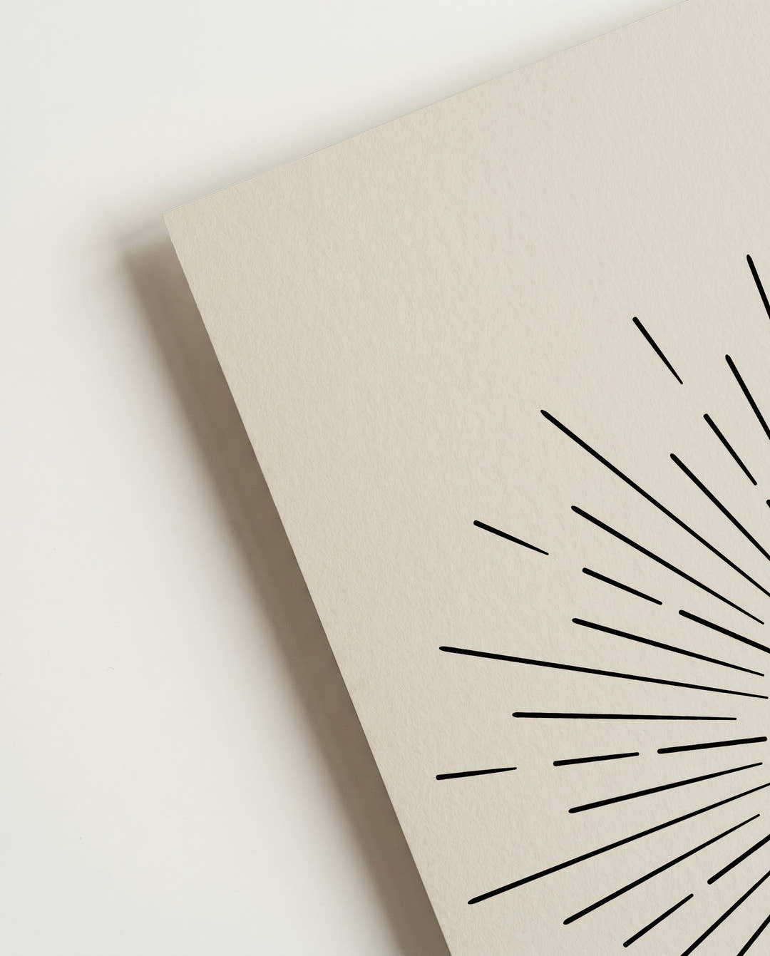 Sonne Mond Poster minimalistisch – Crescent Sun Radiance