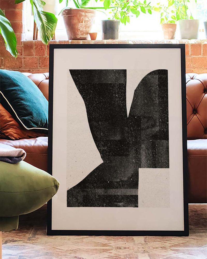 Dunkle Abstrakte Komposition Poster – Dark Abstract Composition