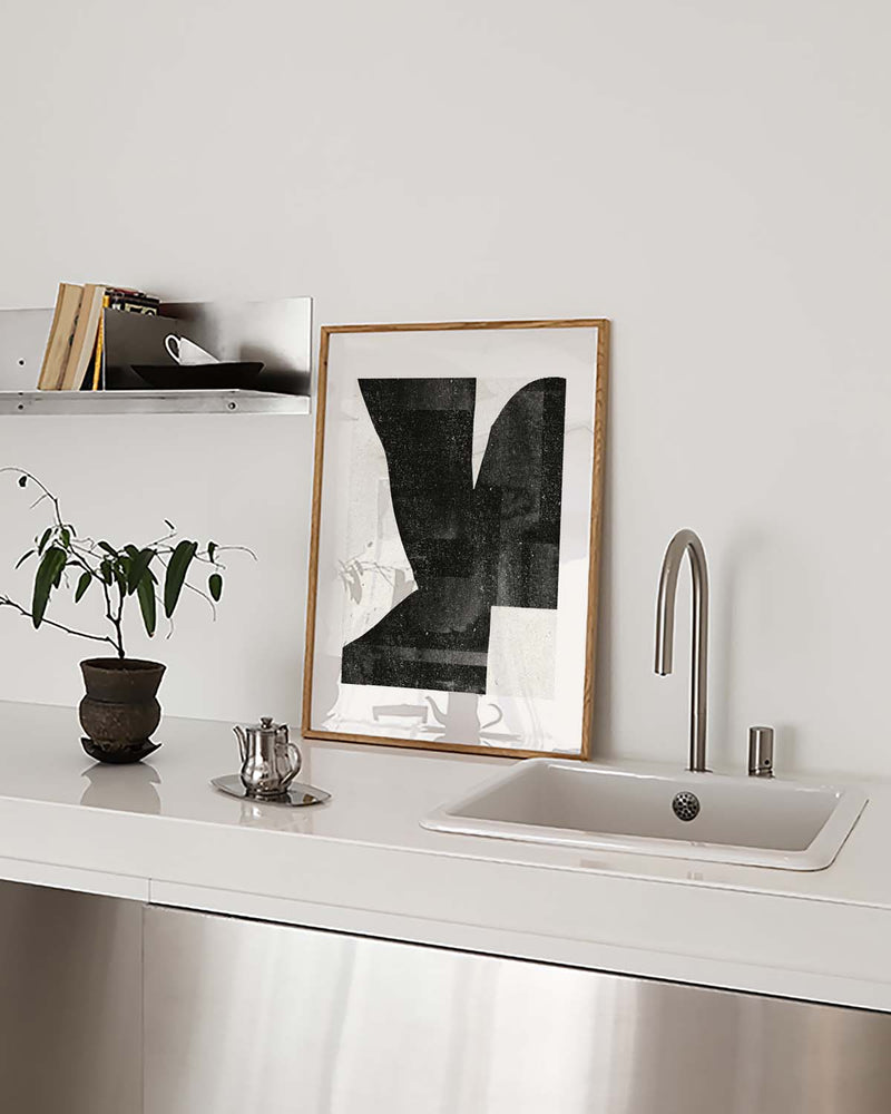 Dunkle Abstrakte Komposition Poster – Dark Abstract Composition