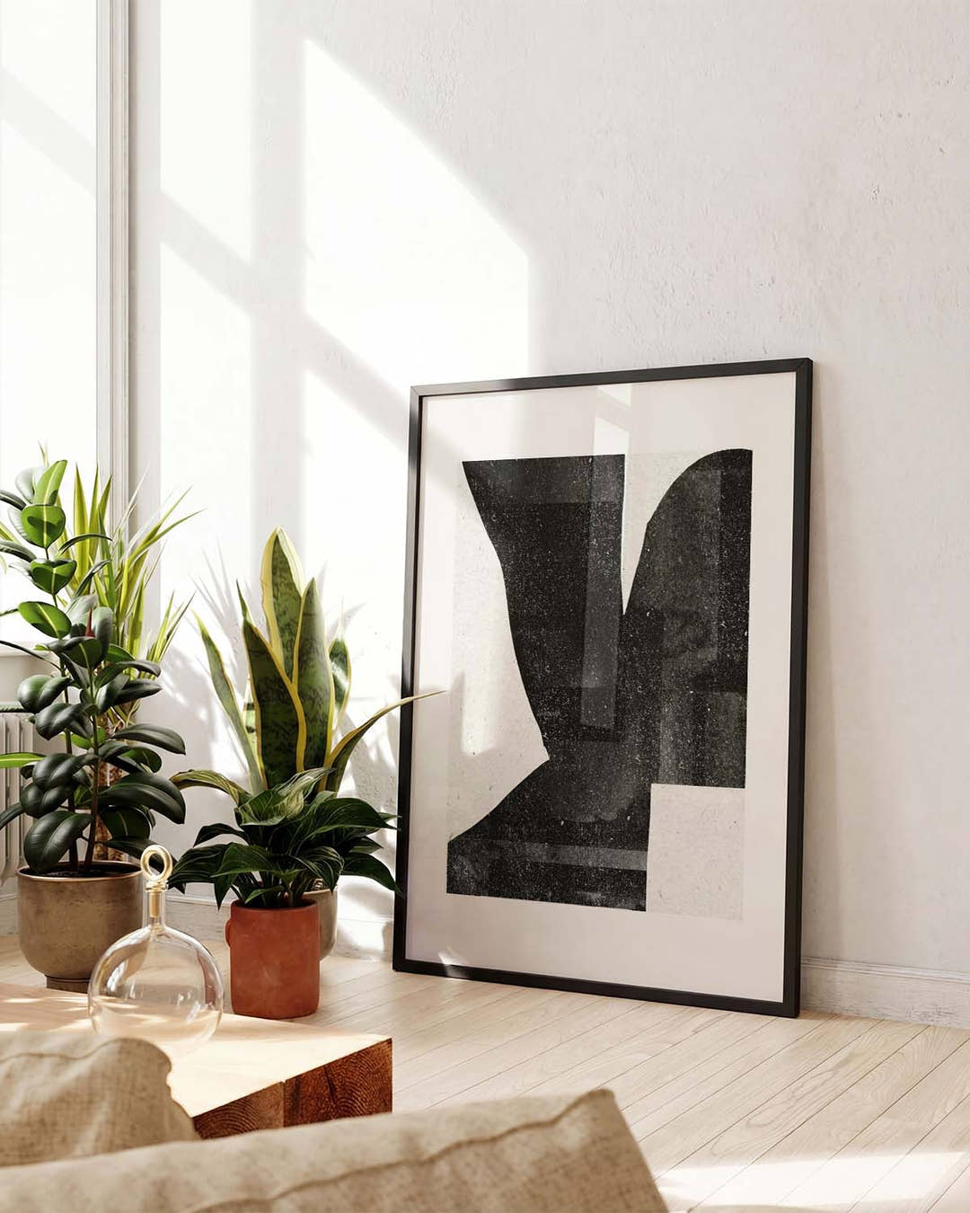 Dunkle Abstrakte Komposition Poster – Dark Abstract Composition