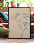 Zartes Botanisches Skizzen Poster – Delicate Botanic Sketch