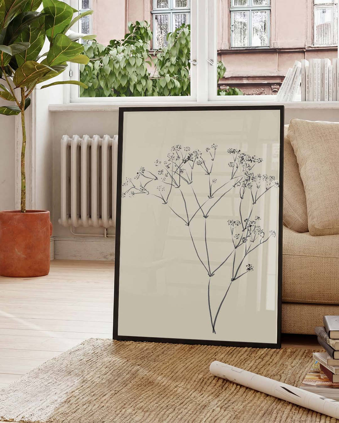Zartes Botanisches Skizzen Poster – Delicate Botanic Sketch