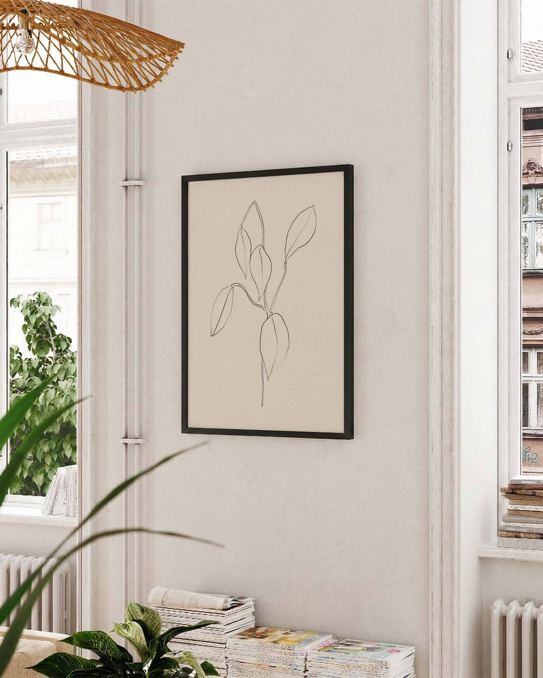 Zartes Botanik Poster – Delicate Botanic Sketch