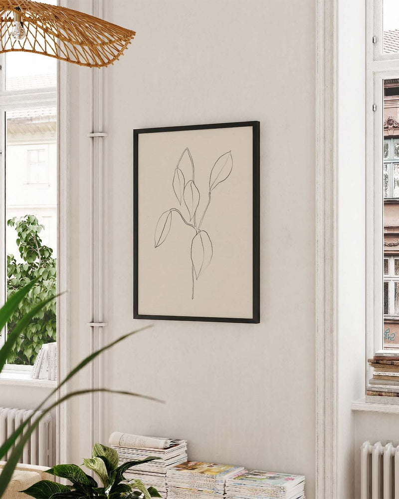 Zartes Botanik Poster – Delicate Botanic Sketch