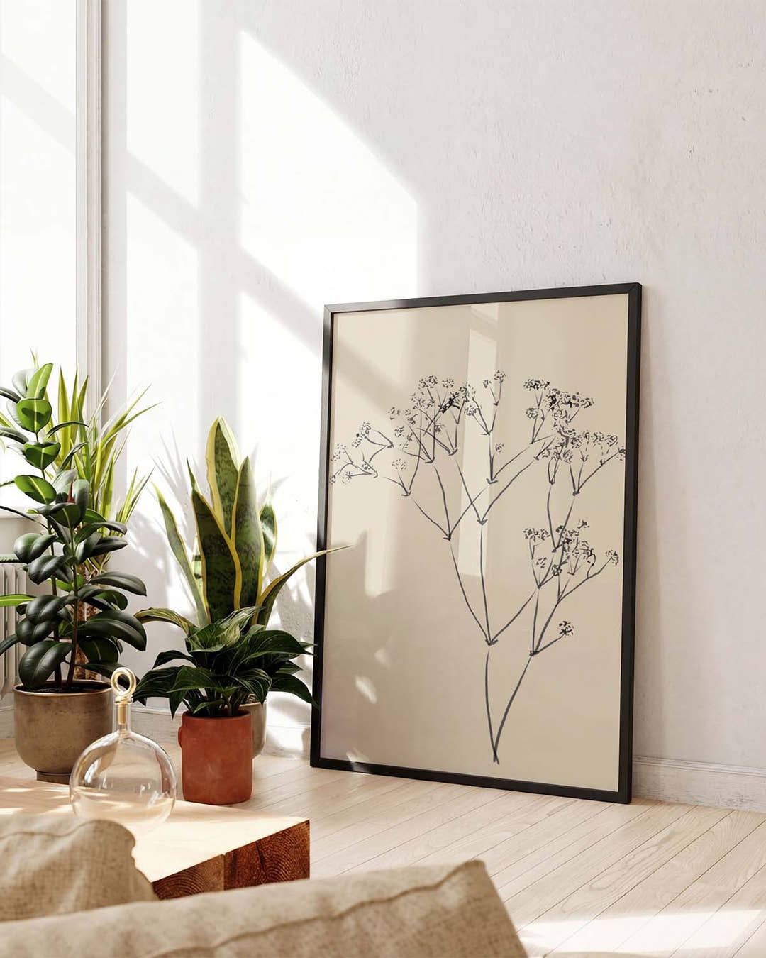 Zartes Botanisches Skizzen Poster – Delicate Botanic Sketch