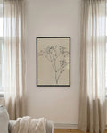 Zartes Botanisches Skizzen Poster – Delicate Botanic Sketch