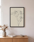 Zartes Botanisches Skizzen Poster – Delicate Botanic Sketch