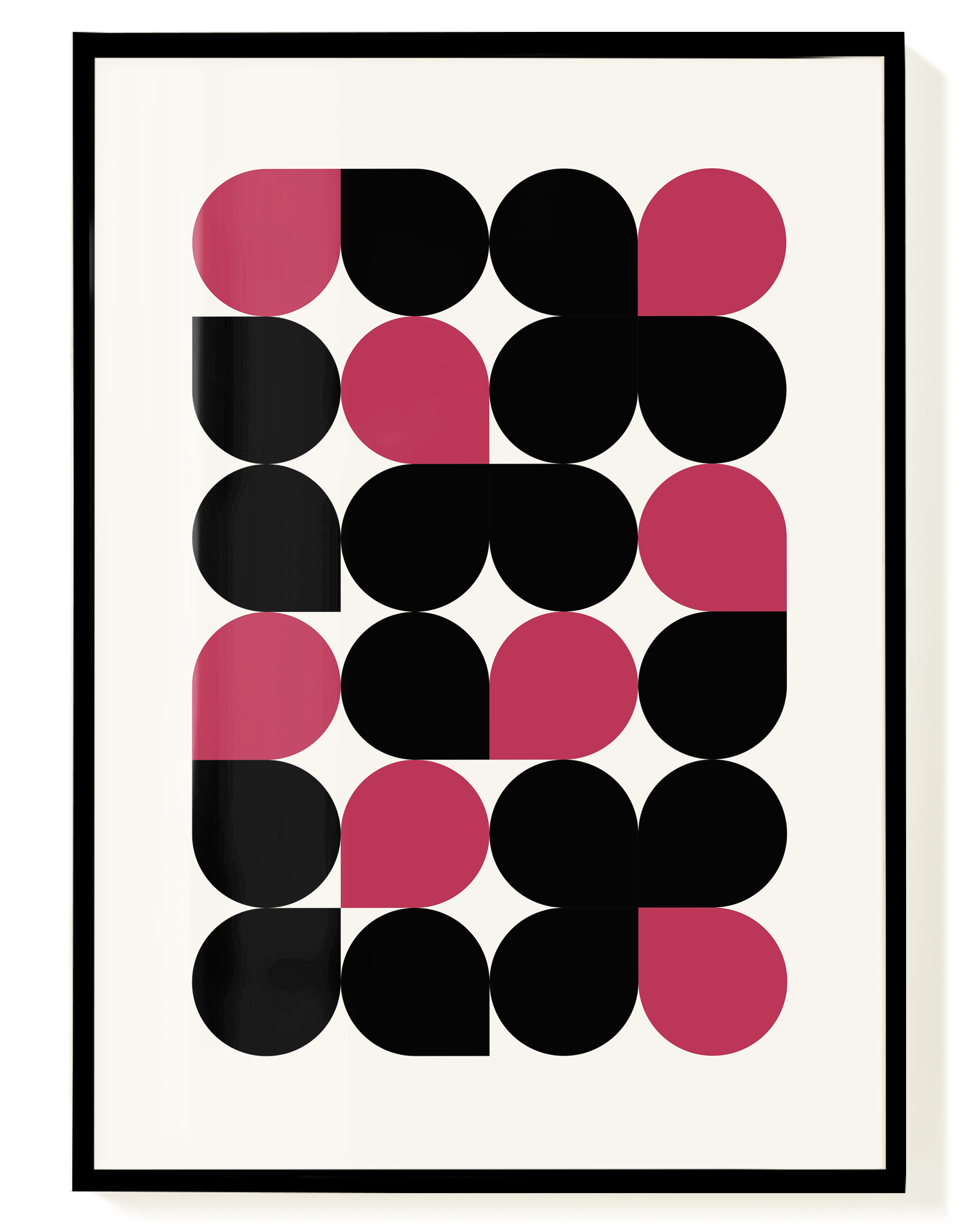 Dot Pattern Poster – Geometrisches Kreismuster | Wallera®