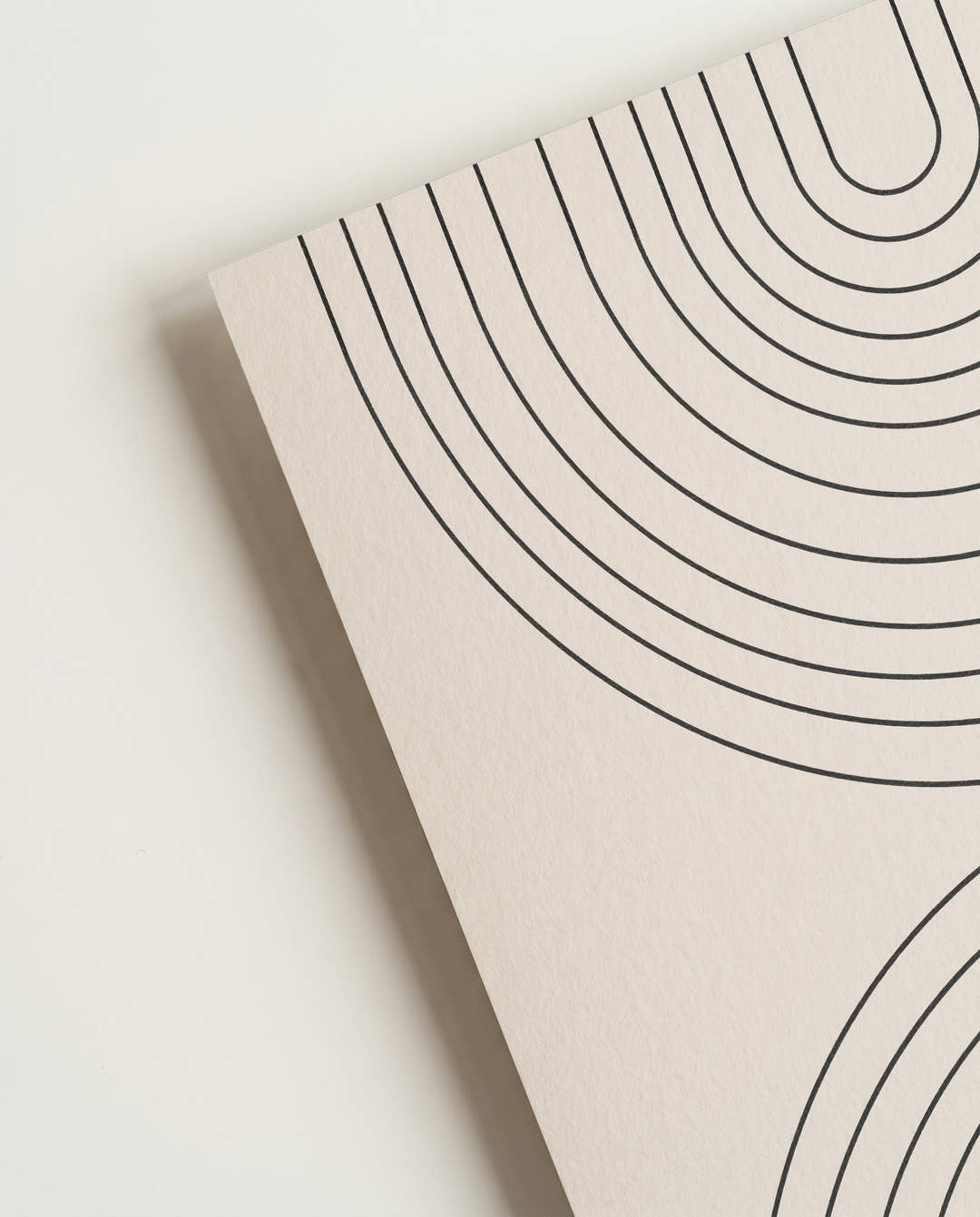 Minimalistisches Bogen Poster – Double Arch Rhythm