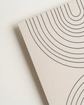 Minimalistisches Bogen Poster – Double Arch Rhythm