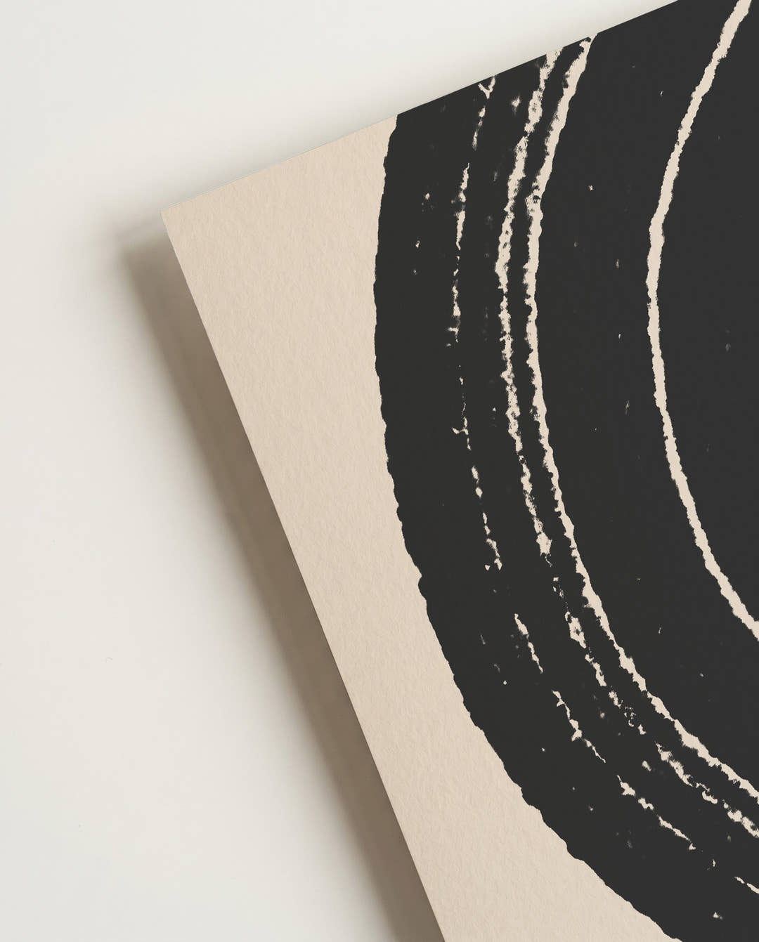 Abstraktes Linien Poster – Dynamische S-Form