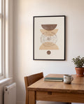 Erdige Geometrische Balance Poster – Earthy Geometric Stack