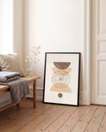 Erdige Geometrische Balance Poster – Earthy Geometric Stack