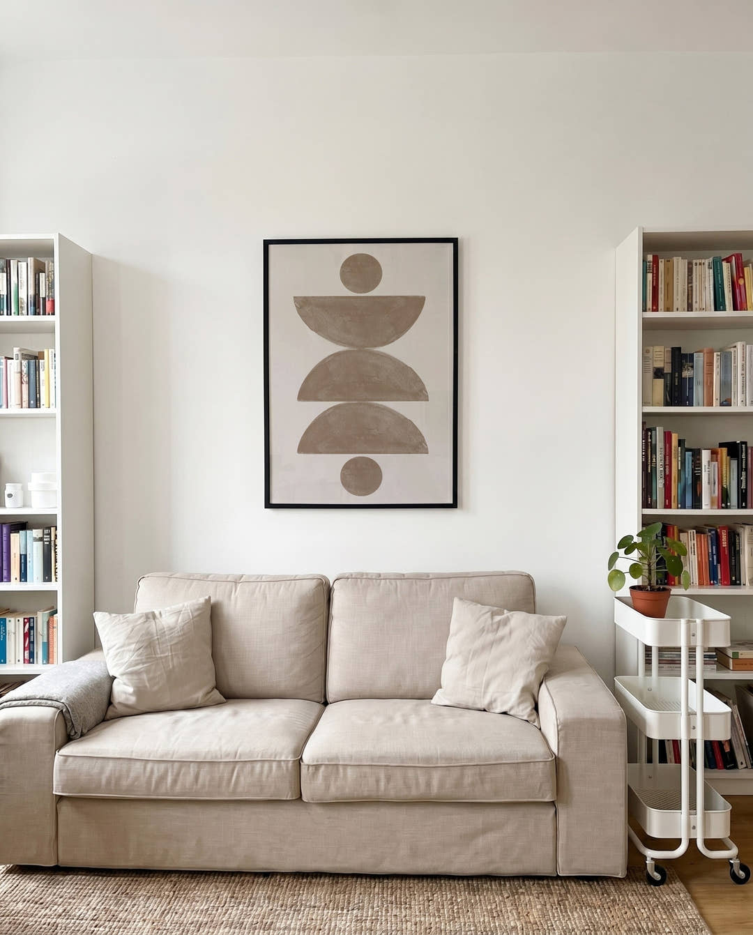 Geometrisches Erdton Poster – Earthy Geometric Stack