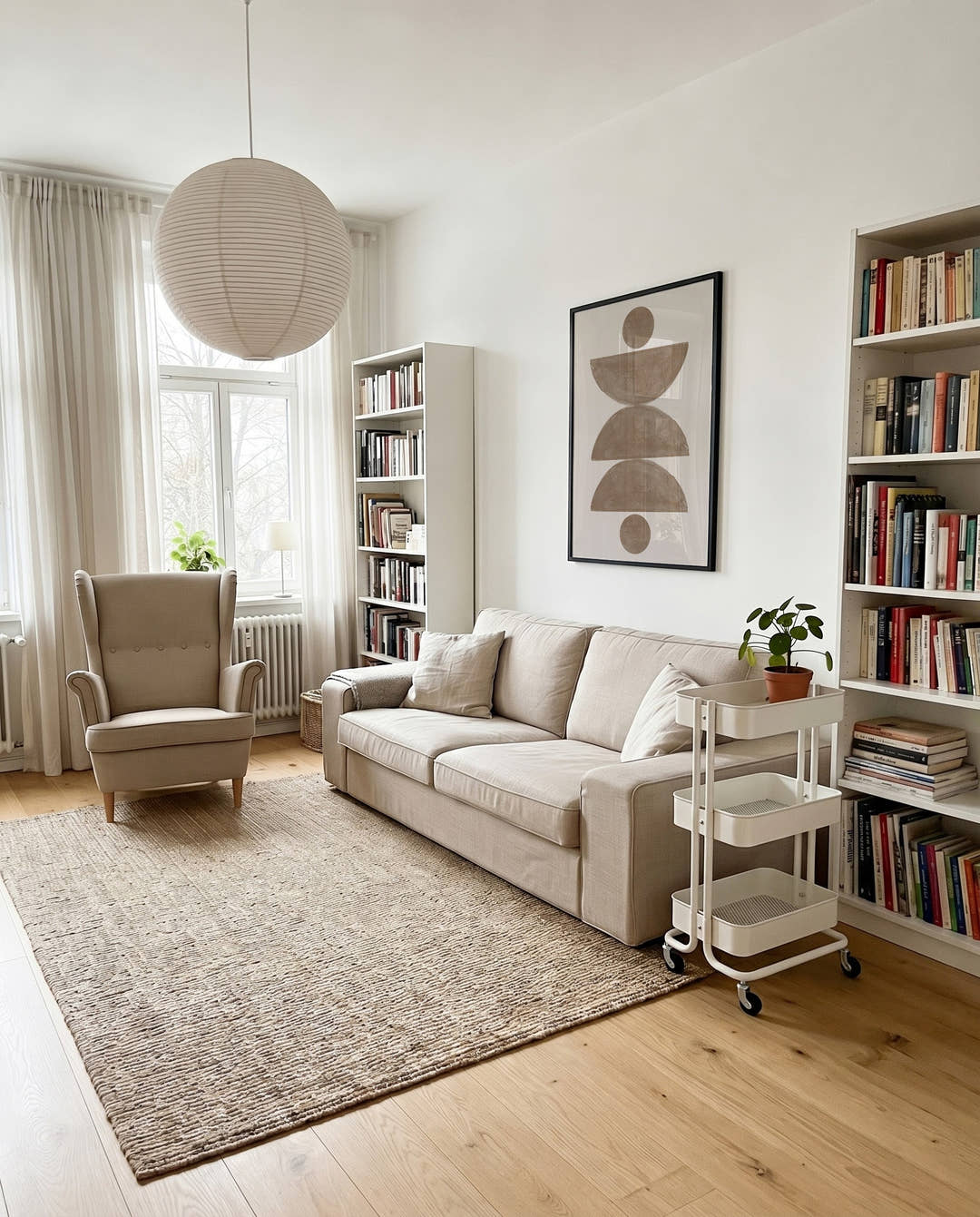 Geometrisches Erdton Poster – Earthy Geometric Stack