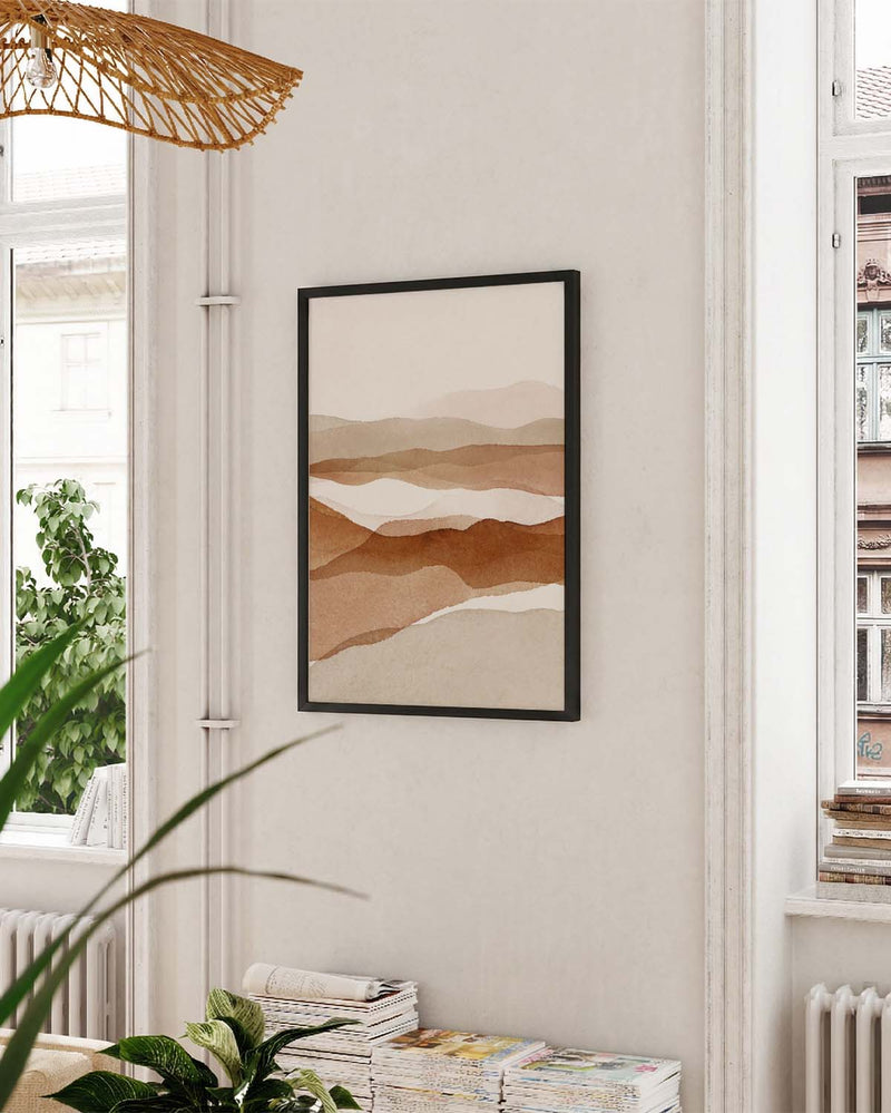 Erdiges Landschaft Poster – Earthy Horizon Flow