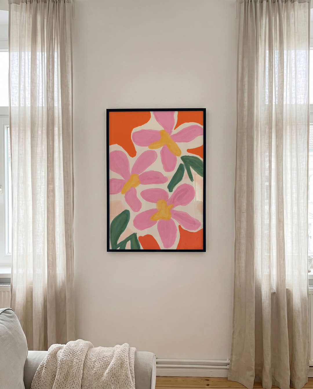 Éclat Fleuri | Florale Illustration Poster