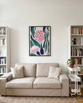 Éclosion Abstraite | Florale Illustration Poster