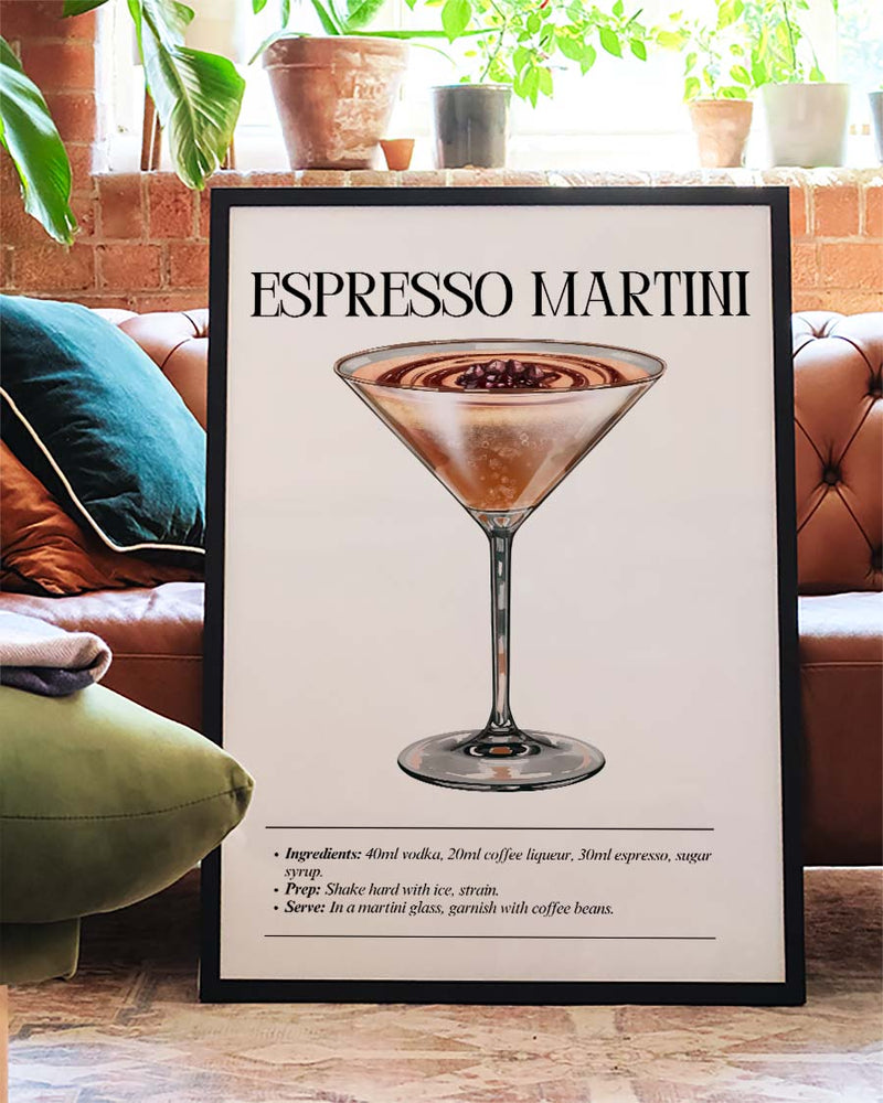 Espresso Martini Cocktail Poster – Espresso Martini