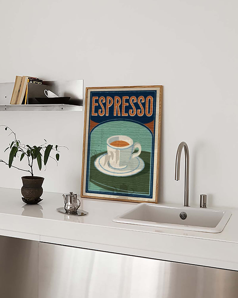 Vintage Espresso Coffee Poster – Espresso Vintage Poster