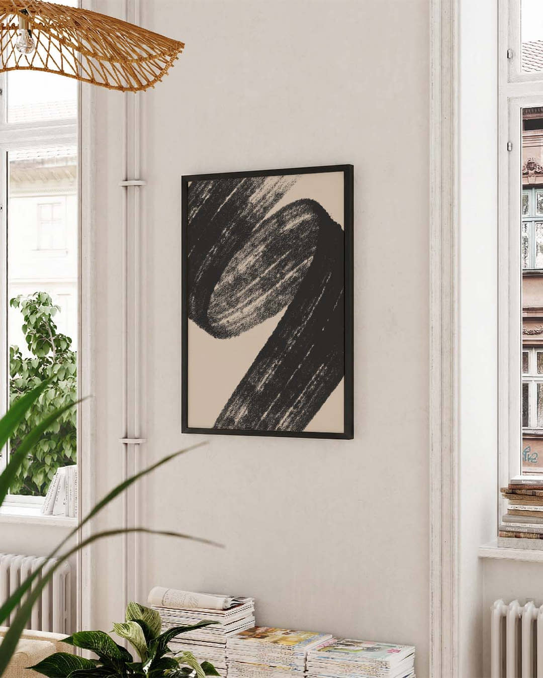 Expressives Pinsel Poster – Expressiver Pinselstrich