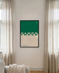 Faded | Modernes Farbflächen-Poster
