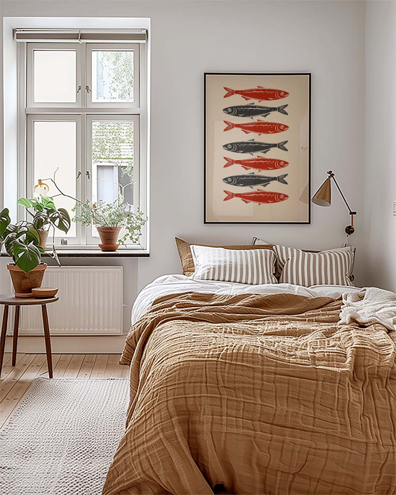 Fish Row Illustration Poster – Fish Row