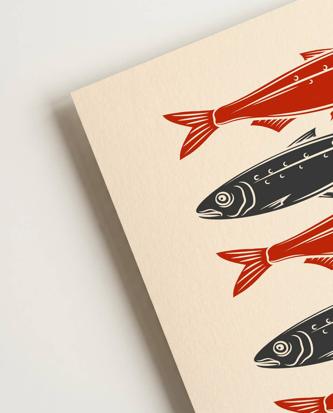 Fish Row Illustration Poster – Fish Row