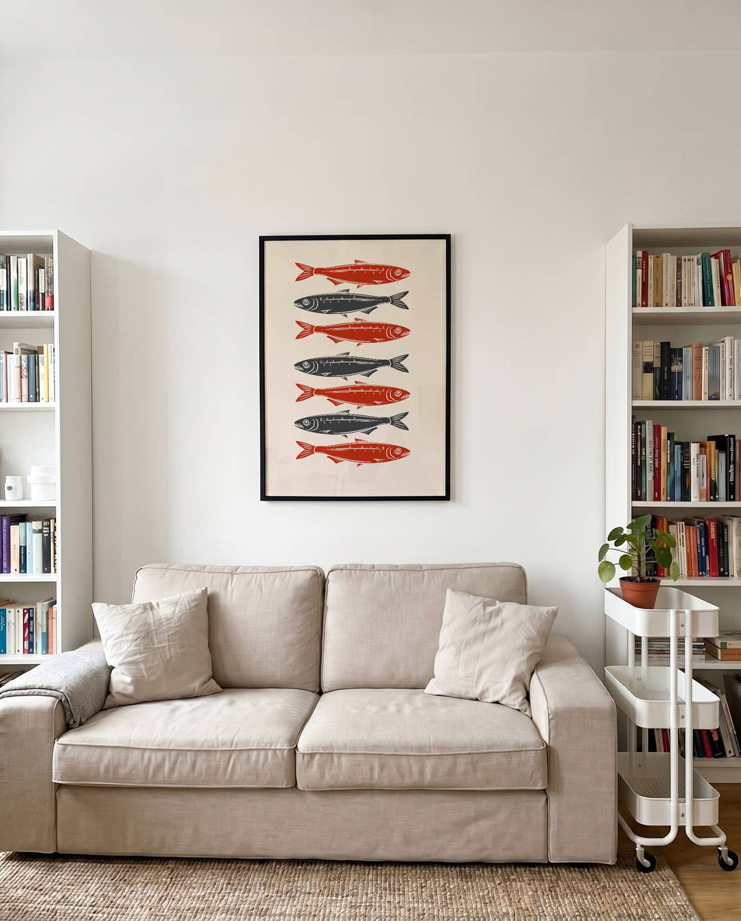 Fish Row Illustration Poster – Fish Row