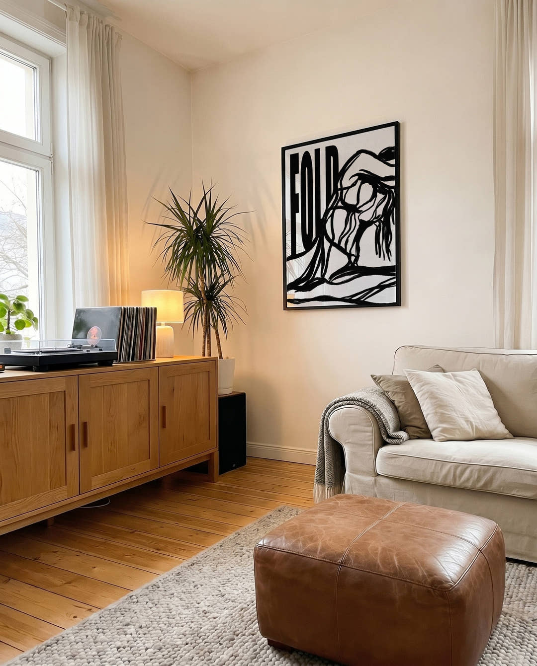 Fold | Modernes Figuren-Poster