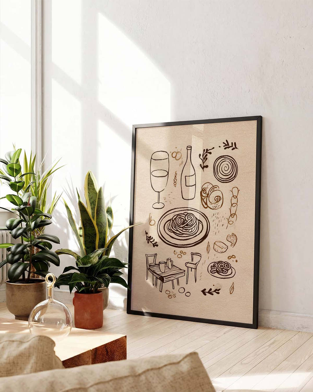 Food Doodle Küchenposter – Food Doodle Composition