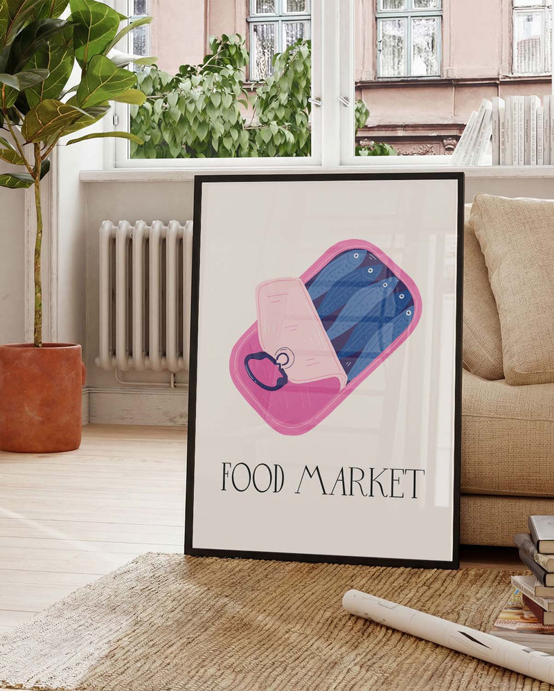Food Market Illustration Poster – Food Market