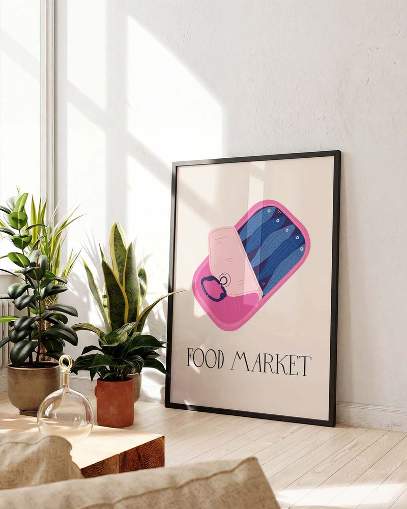 Food Market Illustration Poster – Food Market