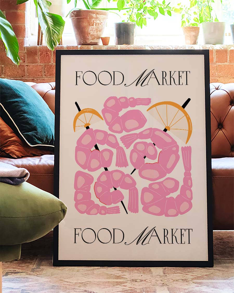 Food Market Strawberries Poster – Food Market Strawberries