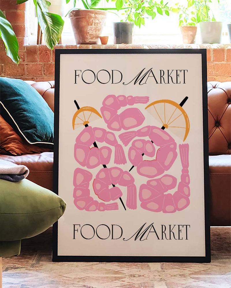 Food Market Strawberries Poster – Food Market Strawberries