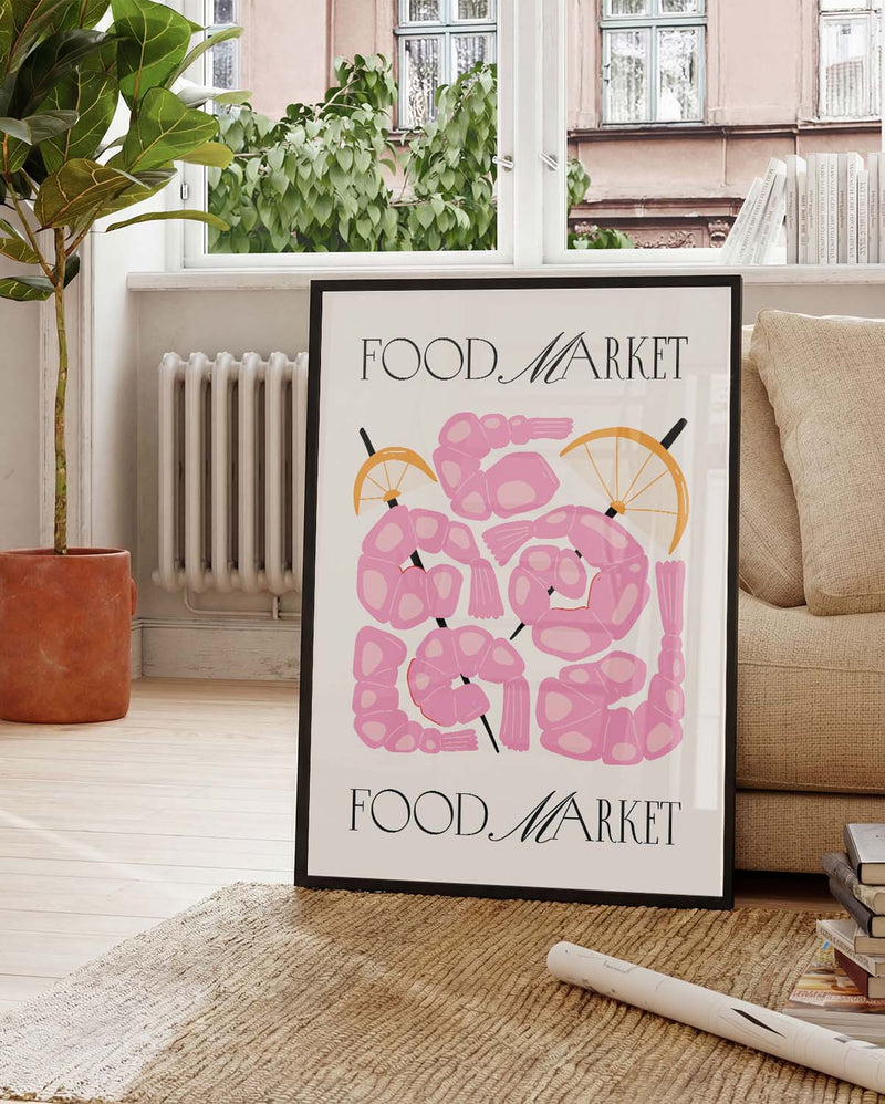 Food Market Strawberries Poster – Food Market Strawberries