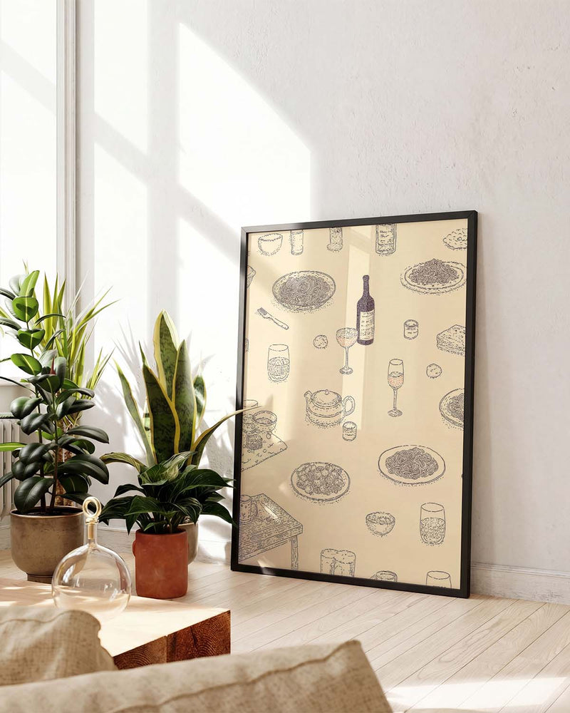 Food Pattern Küchenposter – Food Pattern