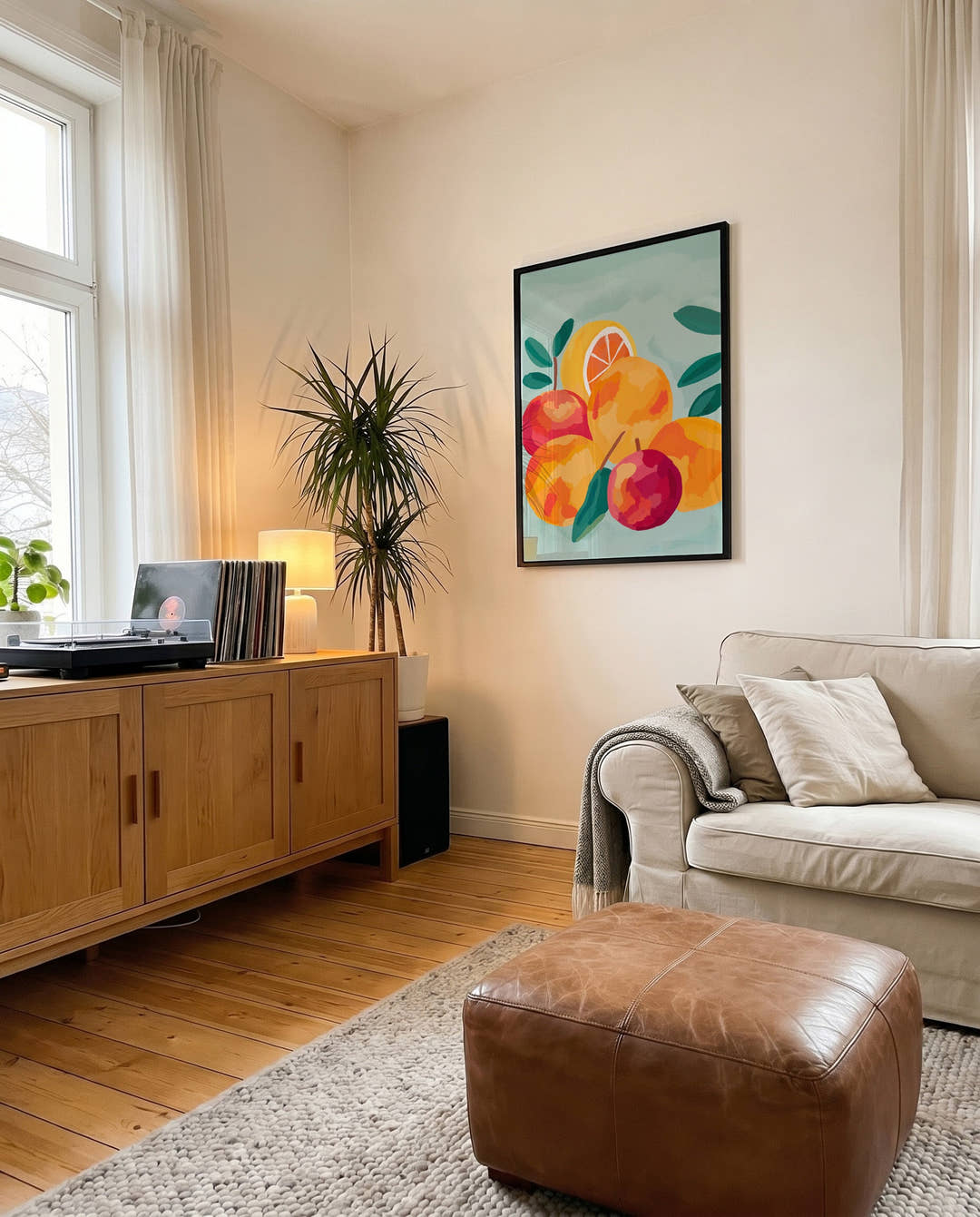 Fruit Smash | Moderne Obst-Illustration Poster