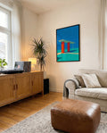 Gasstation | Modernes Architektur-Poster
