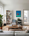 Gasstation | Modernes Architektur-Poster