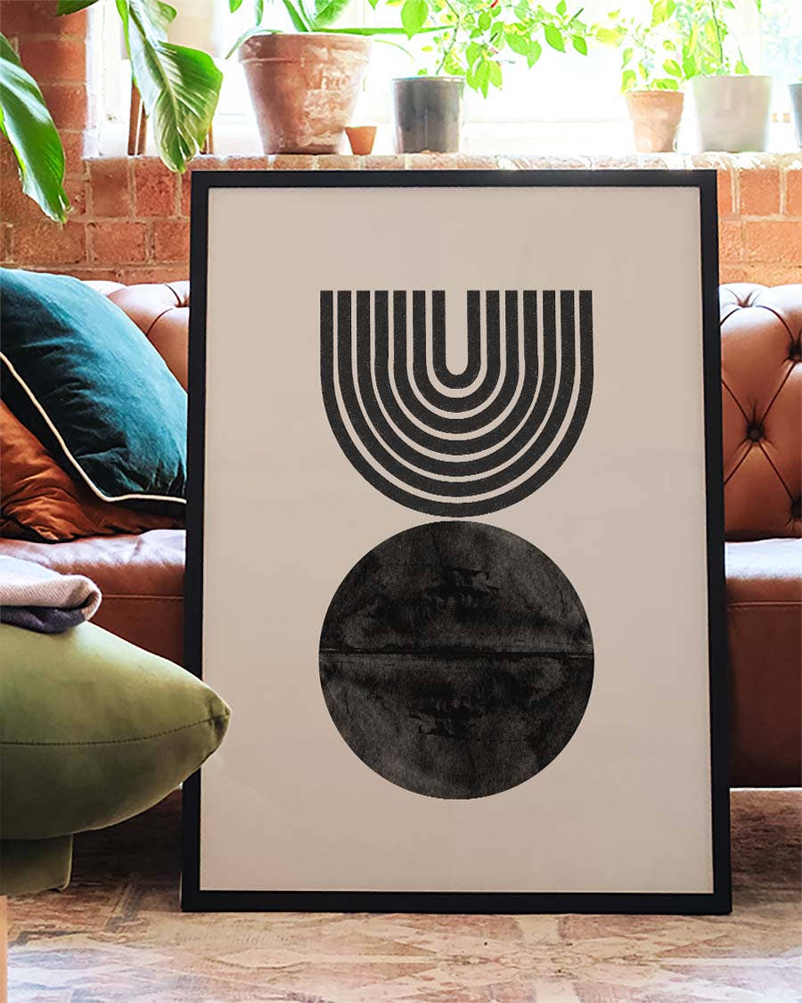 Geometrisches Sonnen Bogen Poster – Geometric Sun Arch