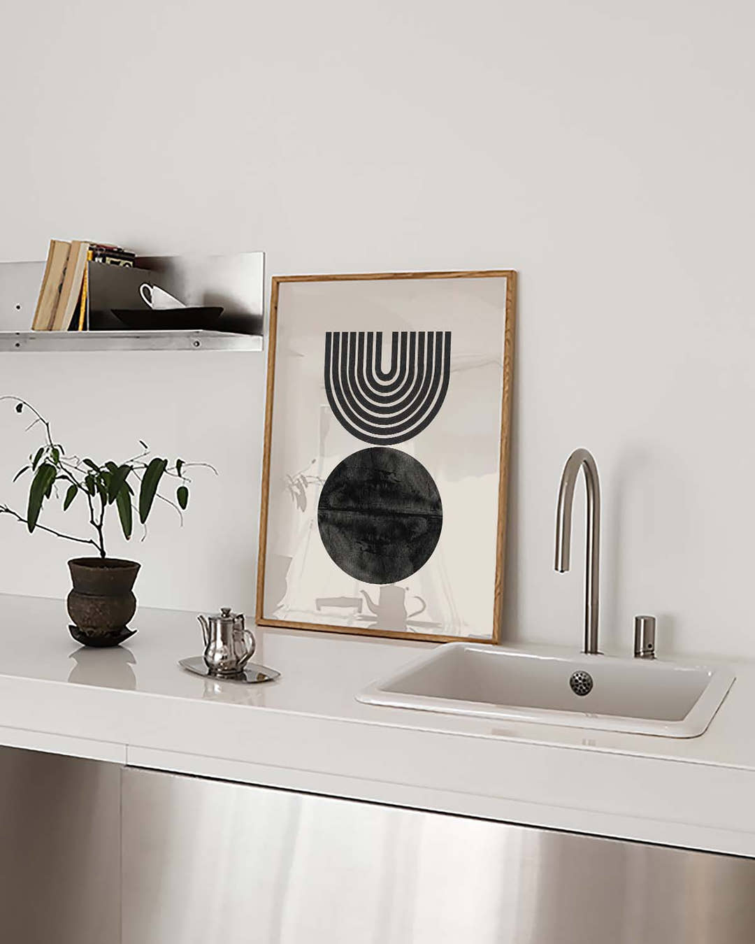 Geometrisches Sonnen Bogen Poster – Geometric Sun Arch