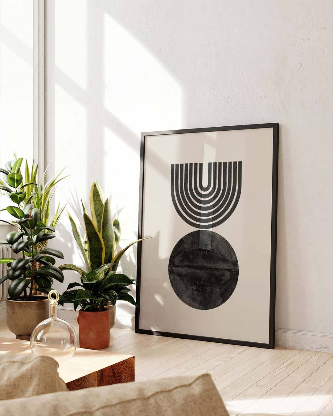 Geometrisches Sonnen Bogen Poster – Geometric Sun Arch