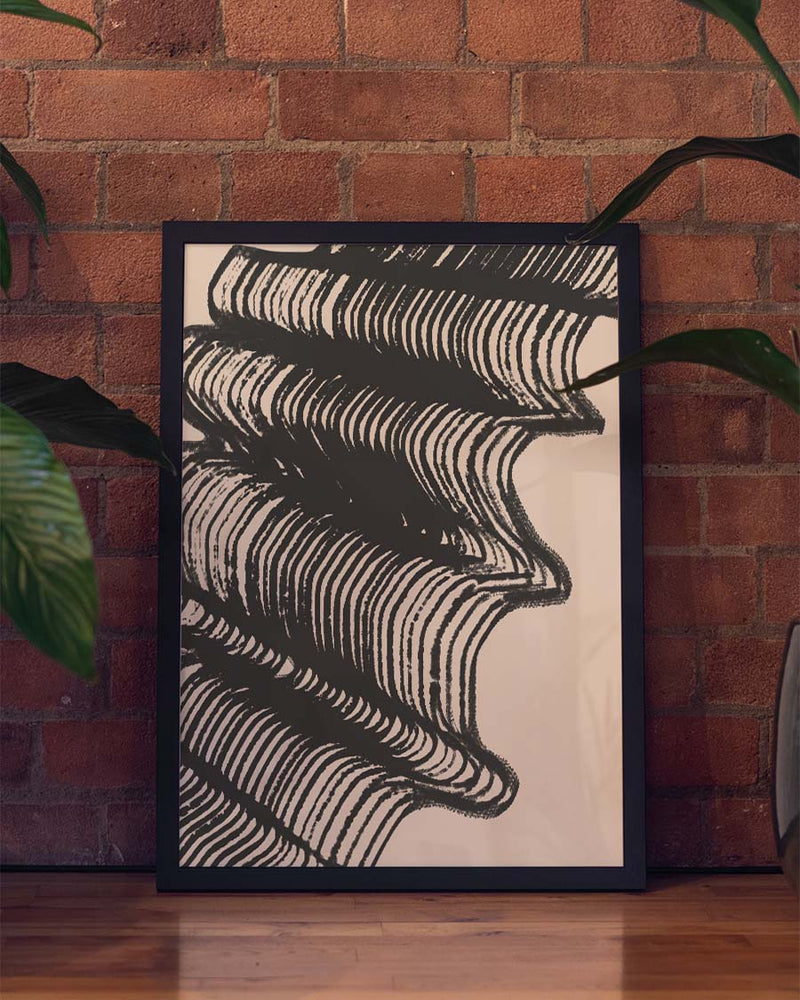 Abstrakte Linienbewegung Poster – Geschichtete Linienbewegung